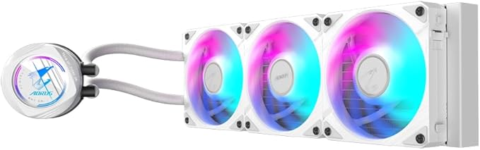 GIGABYTE AORUS WATERFORCE II 360 ICE AIO Liquid CPU Cooler- 3x120mm ARGB Fans, slide-in interlocking mechanism, DAISY-CHAIN, Intel LGA 1851 and AMD AM5 Compatible