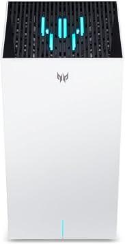 Predator Connect T7 Wi-Fi 7 BE11000 Mesh Gaming Router | Intel Killer Prioritization Engine | Up to 3000 Sq. Ft. | Up to 200 Devices | 2.5Gbps WAN & 2 x 1Gbps LAN | Lifetime Internet Security