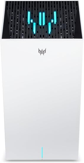 Predator Connect T7 Wi-Fi 7 BE11000 Mesh Gaming Router | Intel Killer Prioritization Engine | Up to 3000 Sq. Ft. | Up to 200 Devices | 2.5Gbps WAN & 2 x 1Gbps LAN | Lifetime Internet Security