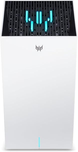 Predator Connect T7 Wi-Fi 7 BE11000 Mesh Gaming Router | Intel Killer Prioritization Engine | Up to 3000 Sq. Ft. | Up to 200 Devices | 2.5Gbps WAN & 2 x 1Gbps LAN | Lifetime Internet Security
