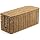 Handwoven Natural Raffia Cable Management Box with Lid – Decorative Cord Organizer for Power Strips, Surge Protectors & Charging Cables – Woven Storage Basket for Home & Office (Natural Raffia)