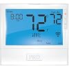 PRO1 T855iSH 8” Backlit WiFi Thermostat, 7-Day Programmable, 2H/2C Conventional, 5H/3C Heat Pump, Auto Changeover, 24V Power, Keypad Lock, Fan Control & Filter Alerts