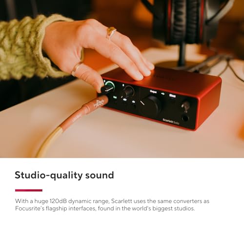 Focusrite Scarlett Solo Studio 4th Gen USB-C Audio Interface Bundle