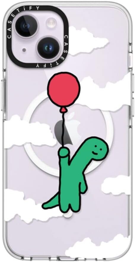 CASETiFY Clear iPhone 14 Case [Not Yellowing / 6.6 ft. 3X Military Grade Drop Protection/Magsafe] - I'm Leaving This Planet - Clear
