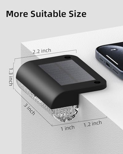 Solar Deck Lights — 3000K Warm White Dusk-to-Dawn - Image 4