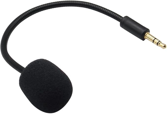 Electra V2 Mic Replacement, Replaceable 3.5mm Game Microphone Gooseneck Mic Boom for Razer Electra V2 USB 7.1 Surround Sound Gaming PS4 Xbox One Nintendo Switch Computer PC Headphones Headsets