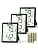 DOQAUS 3 Pack Digital Hygrometer Indoor Thermometer Black