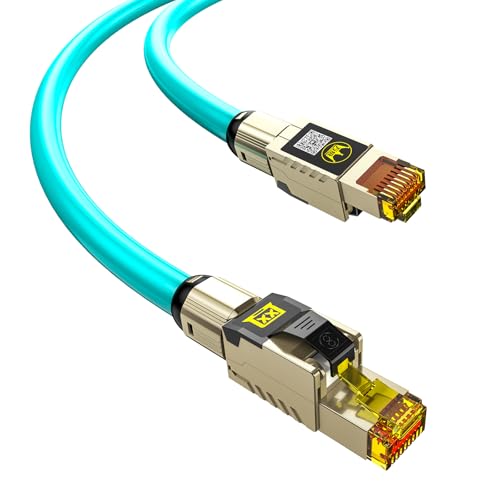 Cat6a Patch Cables, Cat6 Ethernet Patch Cable Pure Copper, Flexible Cat 6 Patch Cable 500MHZ 10G, Space-Saving Cat 6A Network Cables for Patch Pane (CAT8 Pro Solid-Core, 9FT)