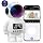 2K Clock Indoor Camera, 2.4G/5G WiFi Cameras for Home Security with Temperature & Humidity Display, 2-Way Audio, AI Motion Detection, Color Night Vision, Baby Monitor & Pet Camera (White)
