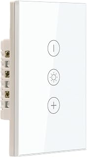 Smart Dimmer Switch,Single Gang,Neutral Wire Required,White - Image 1
