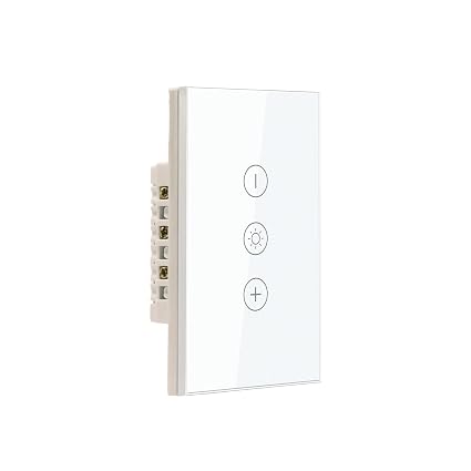 Smart Dimmer Switch,Single Gang,Neutral Wire Required,White