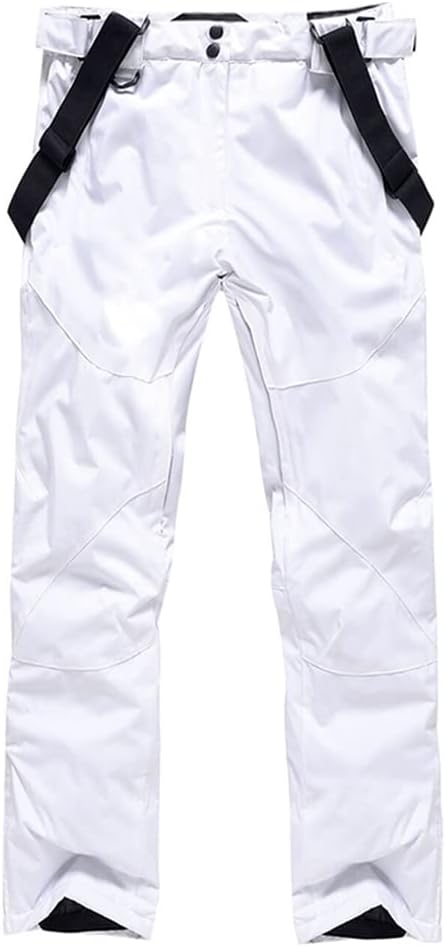 YEEFINE Men's Waterproof Snow Ski Pants Insulated Warm Winter Outdoor Snowboard Bibs with Suspenders