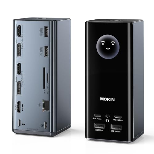 MOKiN USB C Docking Station 3 Monitors Display with | USB Hubs - Image 2
