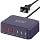USB Fast Charger Block 50% Smaller 100W Max 6-Port GaN USB Charging Station