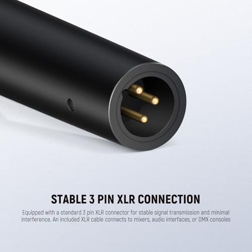 NEEWER NW-040 Cardioid Dynamic Microphone with XLR Cable, Metal Housing