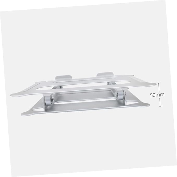 Zerodeko Aluminum Alloy Adjustable Foldable Laptop Computer Stand Portable Notebook PC Holder for Office and Travel Use Silver