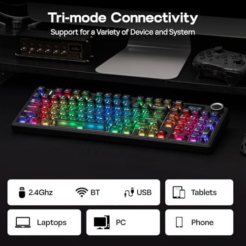 EPOMAKER Aula F99 MAX Wireless Mechanical Keyboard, Smart Screen & Knob - Image 6