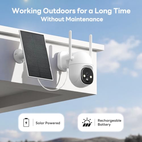 2K Solar Security Cameras Wireless Outdoor, WiFi Cameras for Home Security