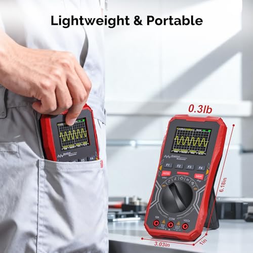 2-in-1 Handheld Oscilloscope Multimeter Auto-Ranging Digital Tester - Image 6