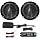 Herdio 6.5 Inch Marine Bluetooth Speakers 2 Way 120W Peak Boat Speakers for Car/ATV/UTV/Golf Cart Use, Pair, Black