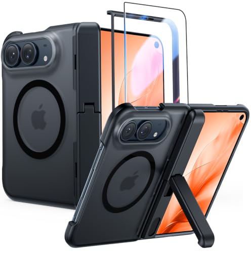 FNTCASE for iPhone Duo Case: with Kickstand Hinge Protection Shockproof - Image 2