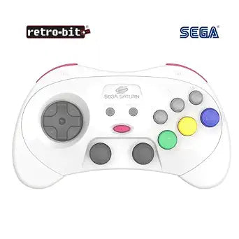 Retro-Bit SEGA Saturn® PRO - 2.4GHz Wireless Controller - (White)