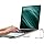 JCZT Clear Acrylic Laptop Stand for Desk, Laptop Riser with Wrist Rest