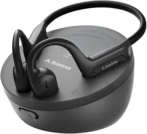 Avantree Medley Air - Open-Ear Wireless TV Earbuds with Charging Dock