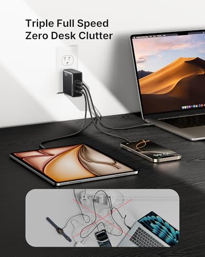 INIU 100W USB C Laptop Charger, GaN Fast Charging Bl | Charging & Powe - Image 3