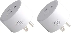 2pcs Zigbee Smart Plug Remote Control Outlet Adapter Switch Compatible with Alexa, Echo (4th gen) Echo Plus (2nd) Google Home, SmartThings Hub, eWeLink, Voice Pairing, Hub Required
