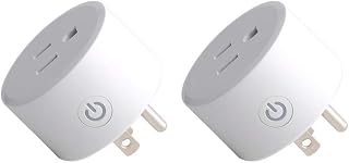 2pcs Zigbee Smart Plug Remote Control Outlet Adapter Switch Compatible with Alexa, Echo (4th gen) Echo Plus (2nd) Google Home, SmartThings Hub, eWeLink, Voice Pairing, Hub Required