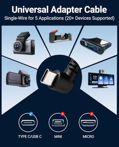Dash Cam Hardwire Kit，24-Hour Parking Monitoring | Low-Voltage Protection