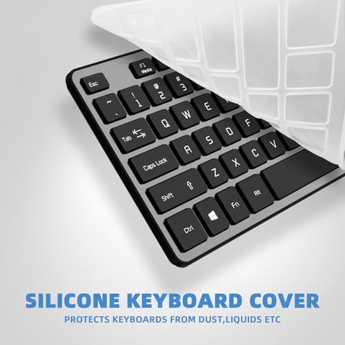 USB Wired Keyboard for Window,Comfortable Quiet Chocolate Keys, Durable Ultra-Slim Wired Computer Keyboard(QWERTY) for PC, Windows 11/10/8/7/XP/Vista KB1430