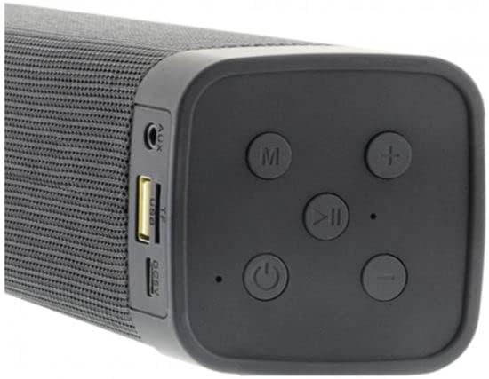 I.Sound ISound-6961 15-in. High-Performance Bluetooth Sound Bar and Speakerphone with FM Radio, Black