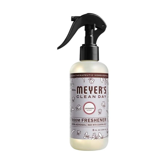 Mrs. MEYER'S Clean Day Lavender Scent Variety, 1 Room Freshener 8 OZ, 1 Liquid Dish Soap 16 OZ, 1 Liquid Hand Soap 12.5 OZ, 1 Multi-surface Cleaner 16 OZ, Lavender, 1 CT