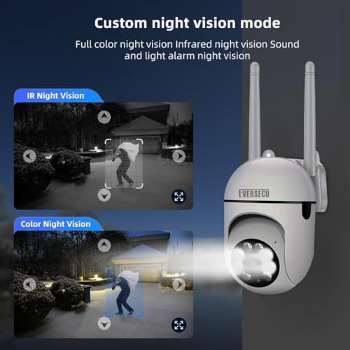 EVERSECU 1080P Outdoor WiFi PTZ Security Camera, 5G | Home Security Ca - Image 3