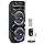 Pyle Portable Bluetooth PA Speaker System-600W Rechargeable Indoor/Outdoor Bluetooth Speaker Portable System w/Dual 8” Subwoofer 1”Tweeter, Microphone in, Party Lights, USB,Radio, Remote-PPHP2835B