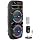 Pyle Portable Bluetooth PA Speaker System-600W Rechargeable Indoor/Outdoor Bluetooth Speaker Portable System w/Dual 8” Subwoofer 1”Tweeter, Microphone in, Party Lights, USB,Radio, Remote-PPHP2835B