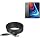 BoxWave Cable Compatible with Blackview Oscal Pad 13 - PowerDisplay PD Cable (6ft) - USB-C to USB-C (100W), LED Wattage Info Extra Long Braided Nylon - Jet Black