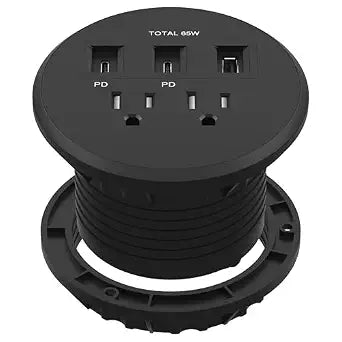 LIDER PD 65W GaN Technology Desktop Power Grommet, Power Delivery
