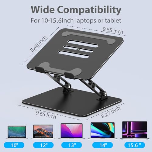 Adjustable Laptop Stand for Desk, Metal Laptop Riser | Computer Access - Image 6