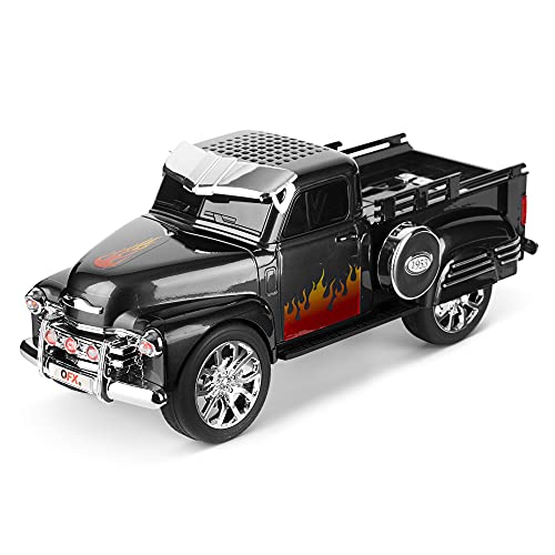 QFX BT-1953 Rechargable Portable Bluetooth Speaker with FM Radio, Black