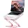 JCZT Adjustable Laptop Stand for Desk, Metal Foldable Laptop Riser, Pink