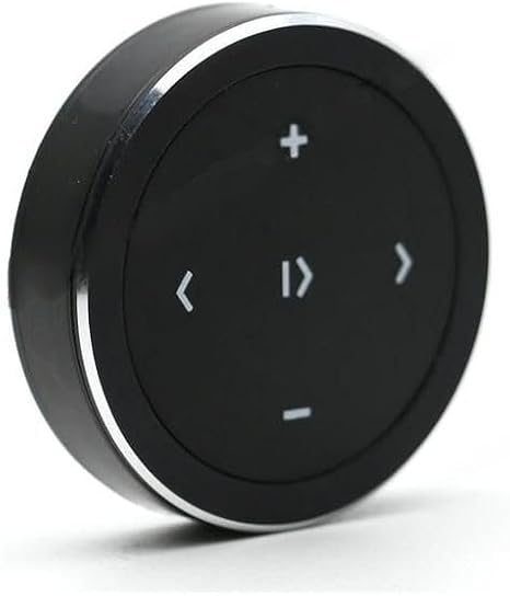 YuYue Electronic Wireless Bluetooth Media Button Remote Selfie Control Car Motorcycle Steering Wheel Music for iPhone or Android with Mount