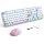 Wireless Keyboard and Mouse, 104 Keys Full Size Typewriters Blue