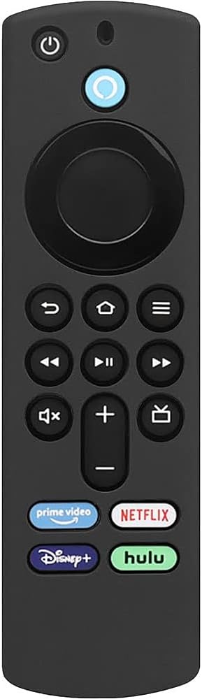 SaharaCase Remote Silicone Case Compatible with Amazon Fire TV Stick 4K and Compatible with Apple AirTag (3rd Generation) Lightweight Anti Slip Shockproof Silicone Cover (Black)