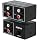 SGEYR RCA Switch 2 in 1 Out RCA switcher Selector 3.5mm Aux + RCA L/R Bi-Directional Stereo Audio Switcher A/B Analog Audio Switcher Black Metal Case