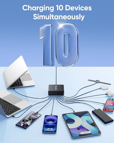 1000W USB C Charging Station, 120W PD GaN5 Super Fas | Computer Access - Image 6