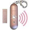 HerTime2 Personal Safety Alarm for Women - Loud Self Defense Siren, Waterproof Keychain with Strobe Light - Battery Powered, Rose Gold
