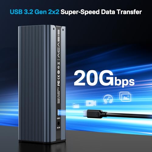 M.2 NVMe SSD Cloner, Dual-Bay Offline Duplicator with Cooling Fan, USB C to M.2 Cloner, Pcle Size 2230/2242/2260/2280 Compatible (Grey)